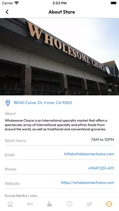 Capturas de tela do Wholesome Choice App
