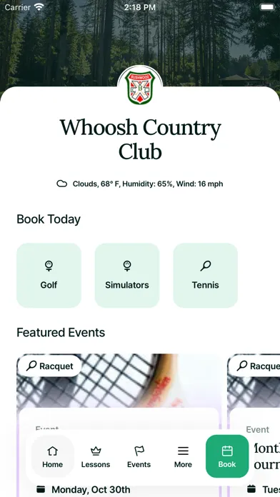 Whoosh Member App スクリーンショット