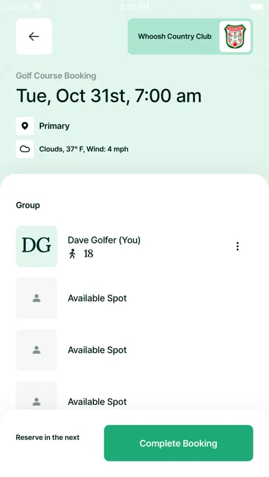 Whoosh Member App スクリーンショット