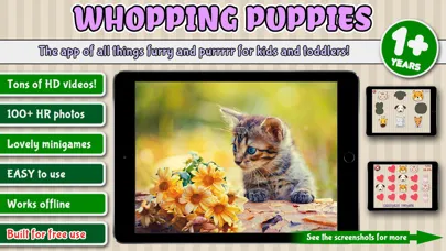 Capturas de pantalla de Puppies, Whopping Puppies - furry fun for kids!
