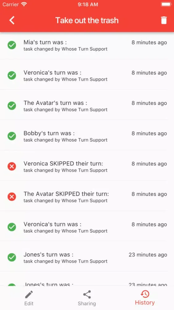 Whose turn is it? Screenshots