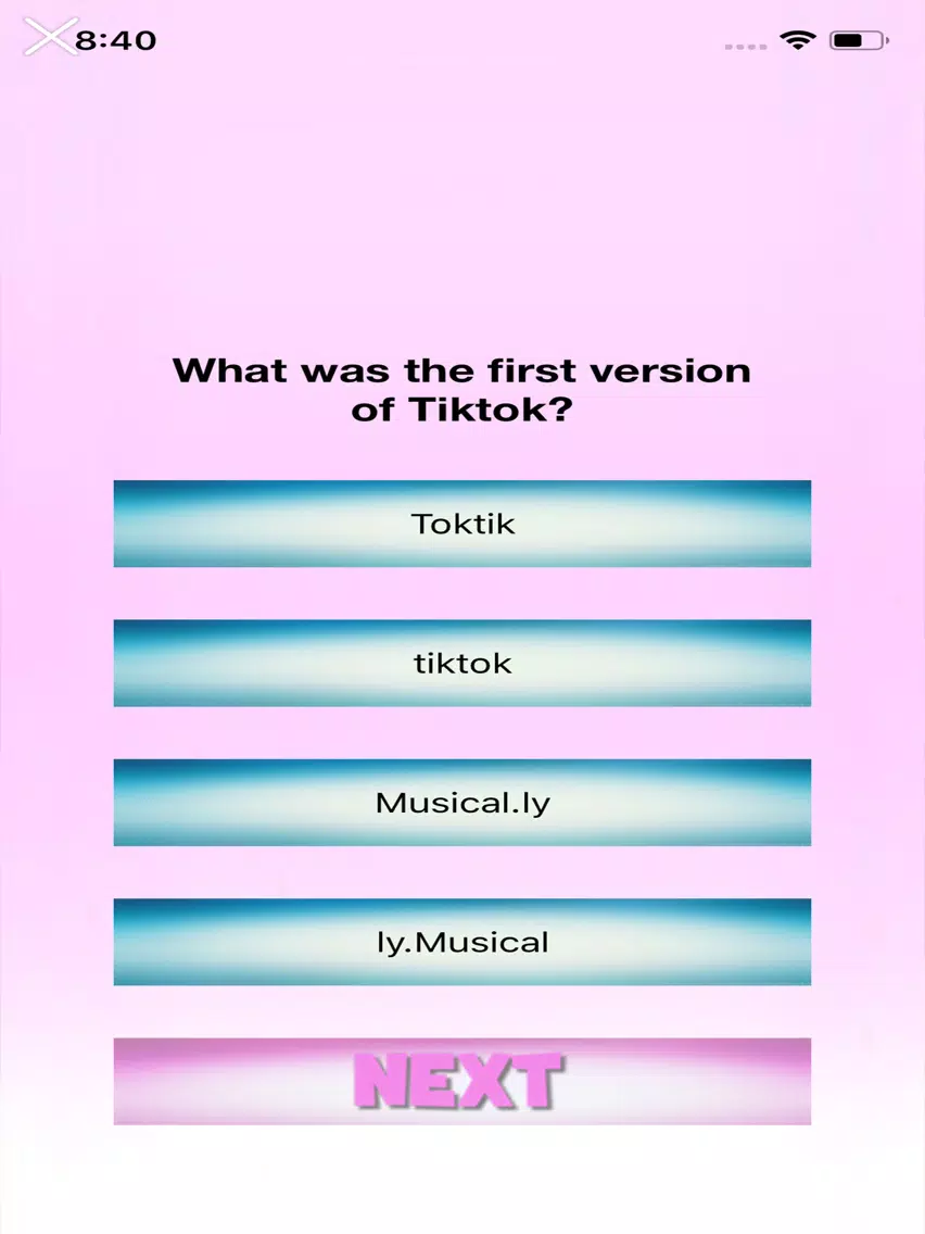 Tangkapan skrin Quiz for Fans TKT iPad 