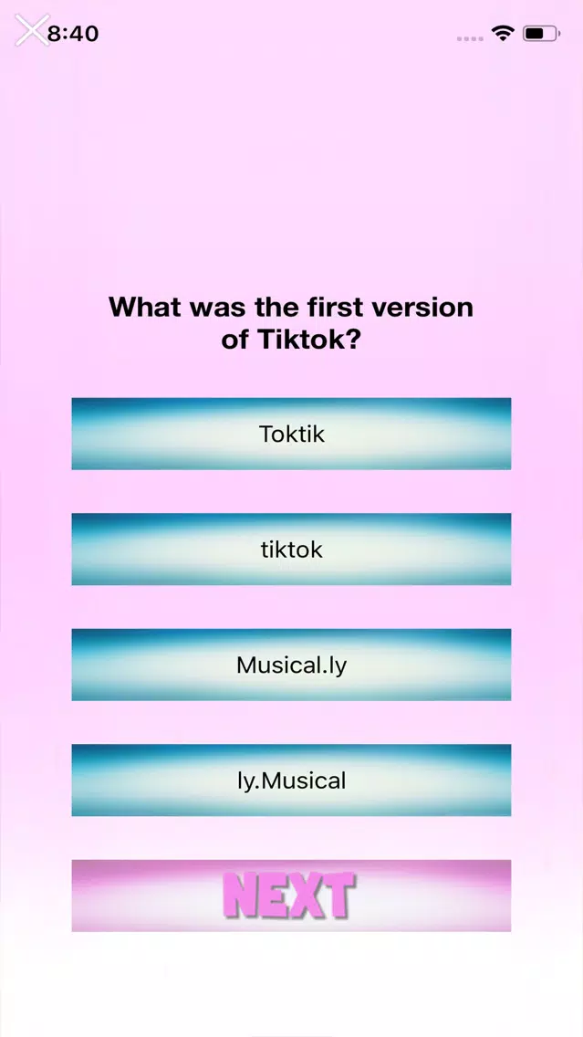 Tangkapan skrin Quiz for Fans TKT
