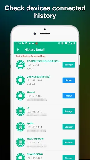 Who is on my WiFi - WiFi Scan Screenshots