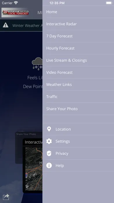 ภาพหน้าจอของ abc27 Weather