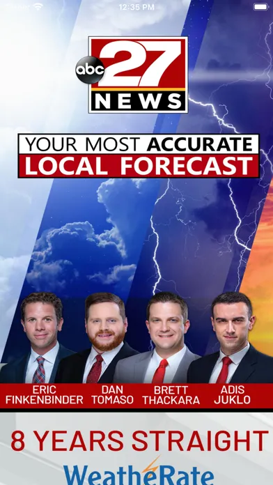 ภาพหน้าจอของ abc27 Weather