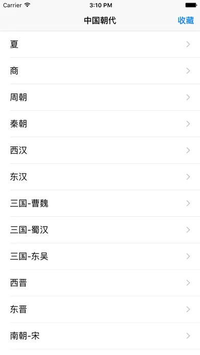 Captures d'écran de 中国朝代-中国历史，中华上下五千年中国史年表