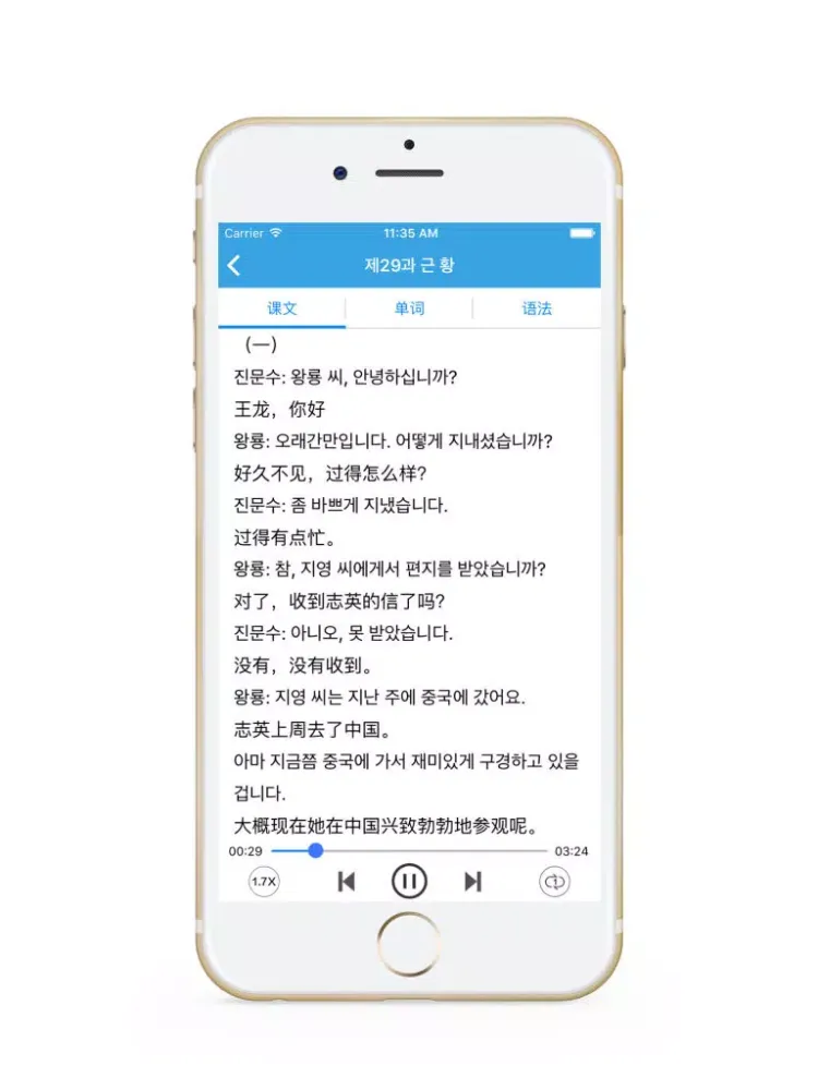 Captures d'écran de 标准韩国语 - 韩语自学教程 iPad 