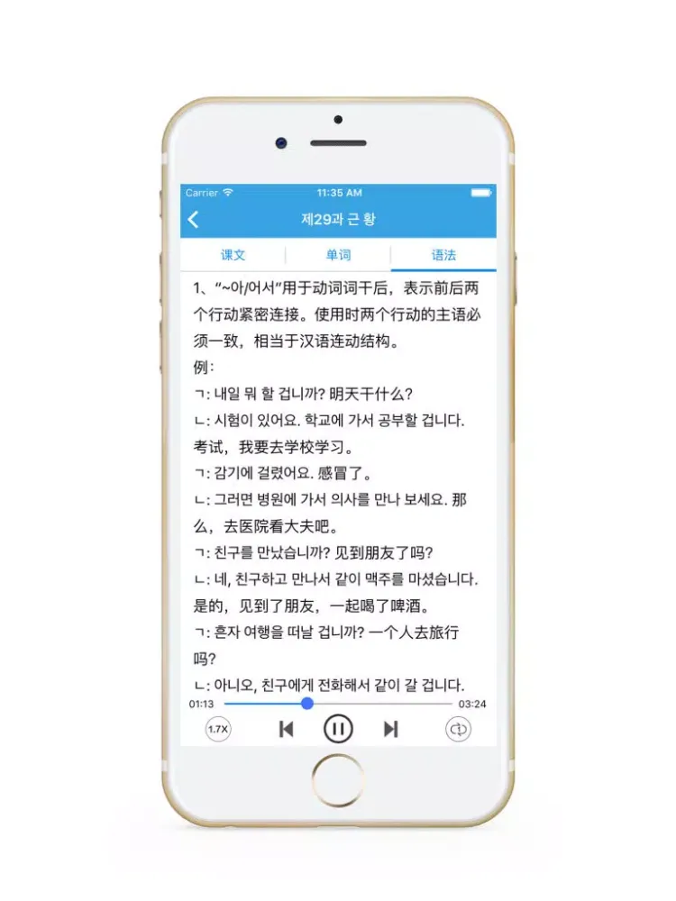 Captures d'écran de 标准韩国语 - 韩语自学教程 iPad 