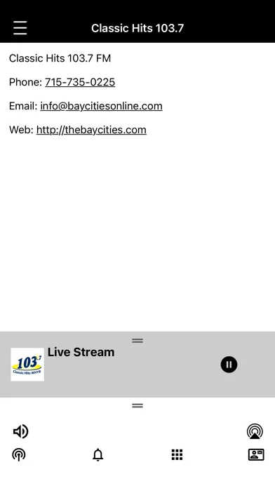 Capturas de pantalla de Classic Hits 103.7