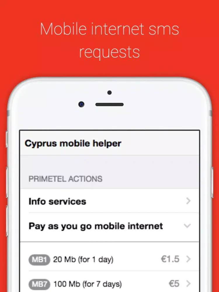 Mobile helper for Primetel iPad  스크린샷