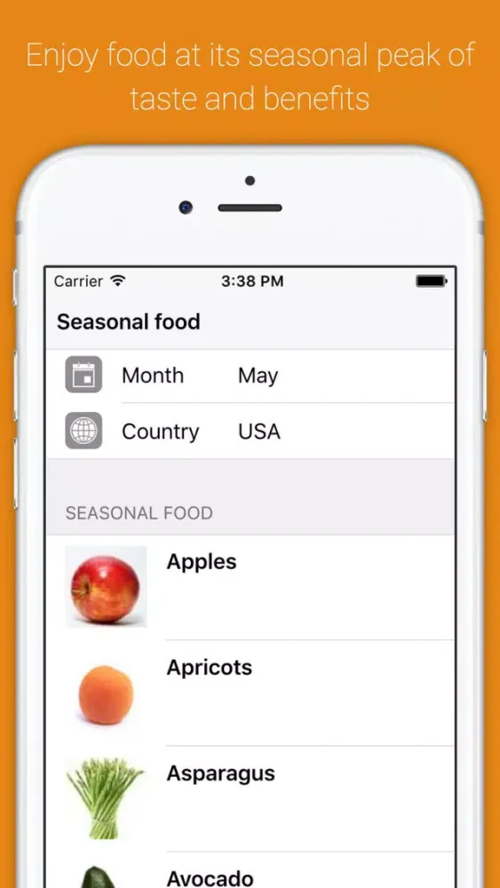 Seasonal food encyclopedia Screenshots