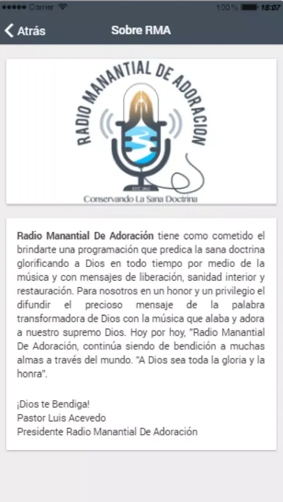 Manantial De Adoración Radio Screenshots