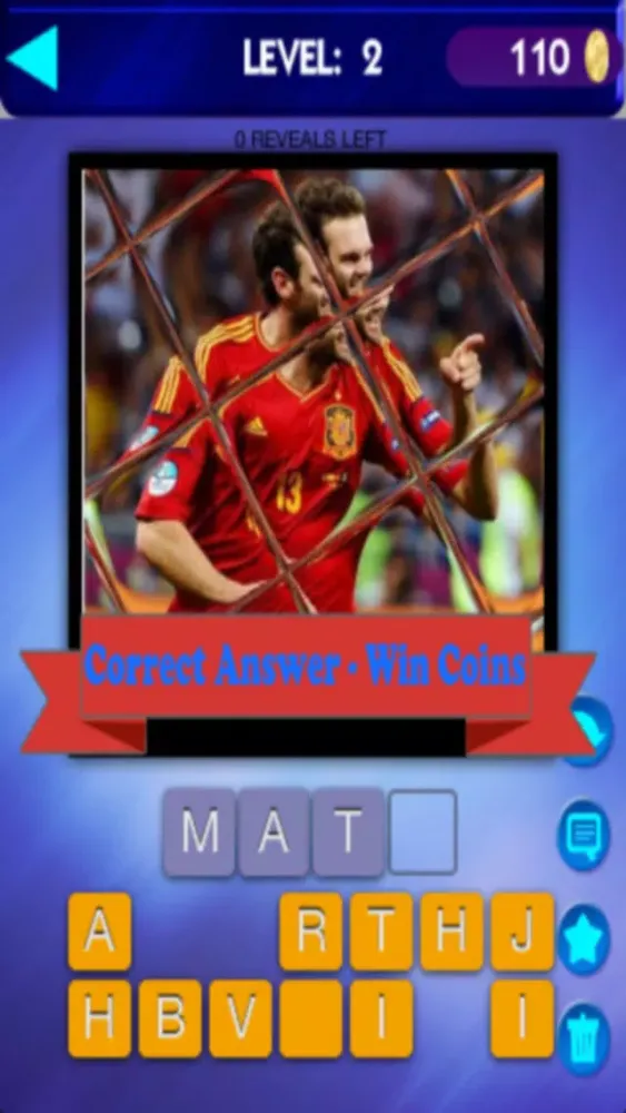 Tangkapan skrin Guess The Tiled Star Footballers Quiz - World Soccer Players Faces Game - Free App