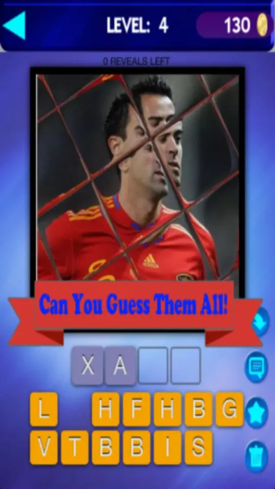 Tangkapan skrin Guess The Tiled Star Footballers Quiz - World Soccer Players Faces Game - Free App