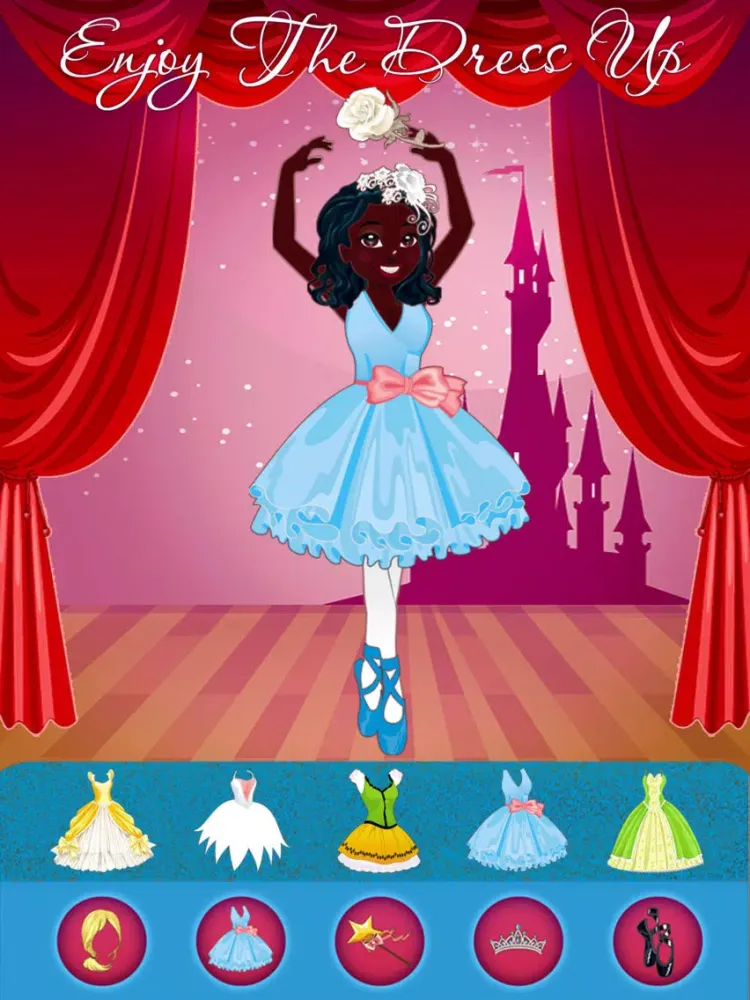 Screenshot di Pretty Little Ballerina - Dressing Up Game For Girls iPad 