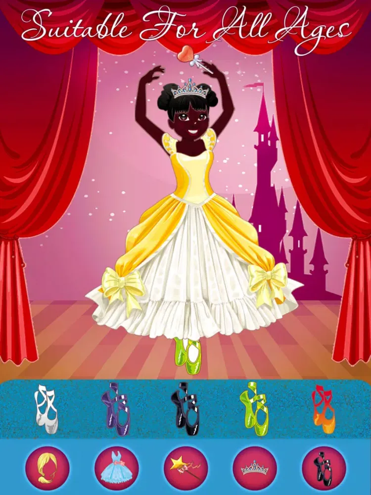 Screenshot di Pretty Little Ballerina - Dressing Up Game For Girls iPad 