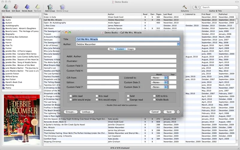 Zrzuty ekranu BookTracker