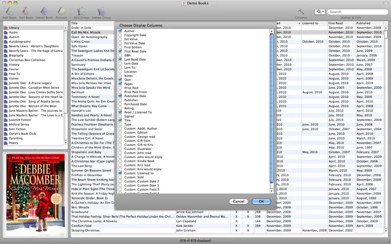 Zrzuty ekranu BookTracker
