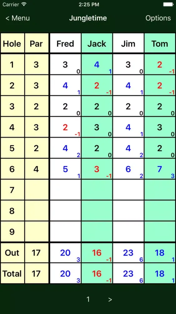 Zrzuty ekranu Golf Mate