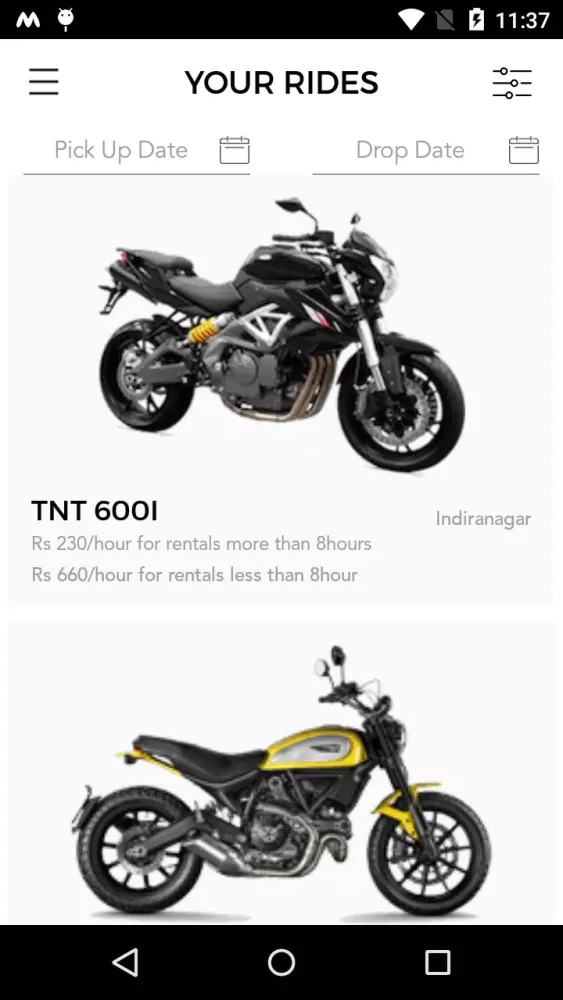 Tangkapan skrin Wicked Ride - Bike Rentals
