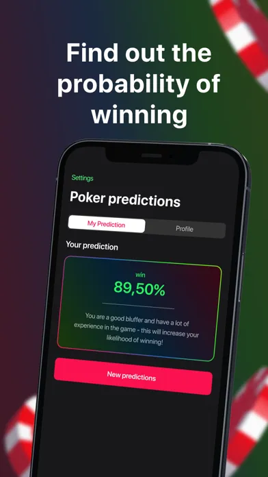 ภาพหน้าจอของ Poker prediction - Take luck