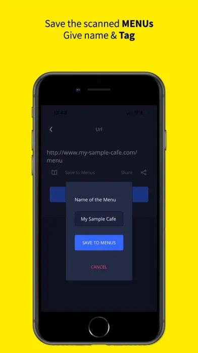 Captures d'écran de QR Menu Barcode Maker Creator