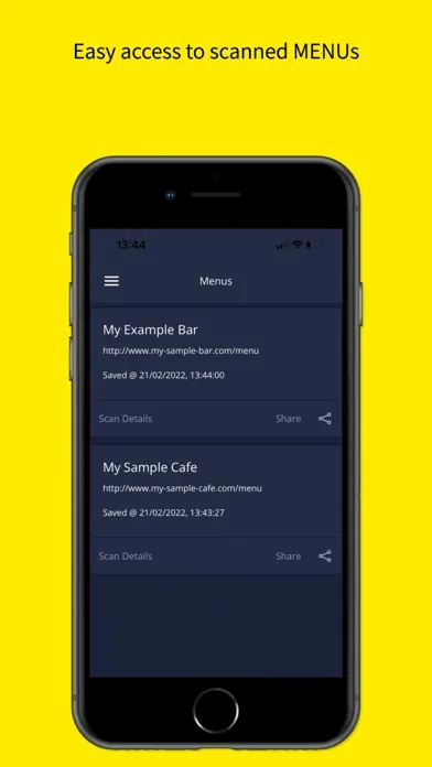Captures d'écran de QR Menu Barcode Maker Creator
