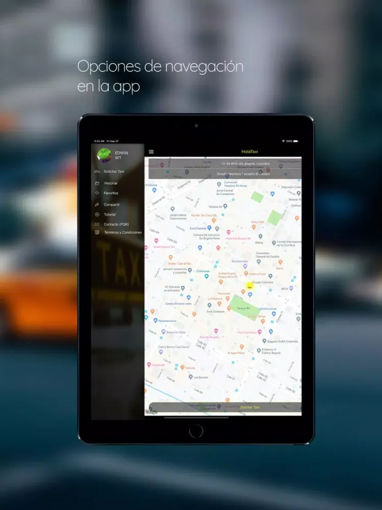 Zrzuty ekranu Hola Taxi iPad 
