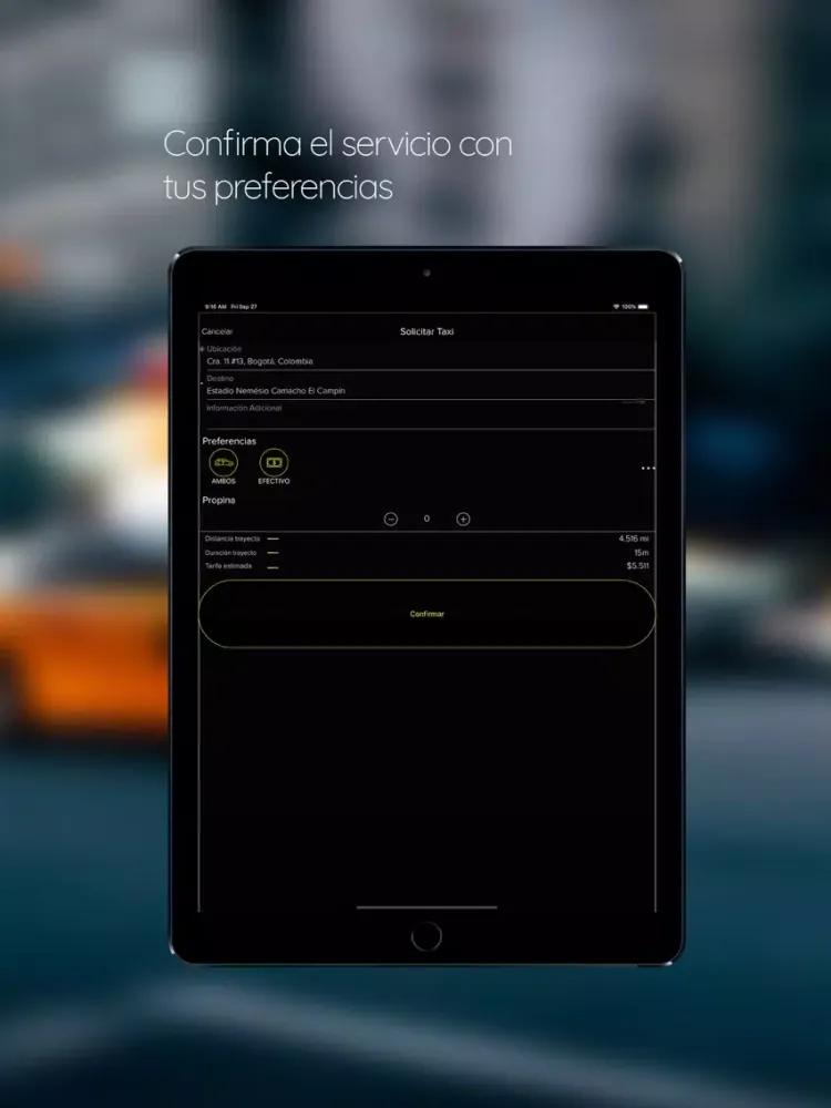 Zrzuty ekranu Hola Taxi iPad 
