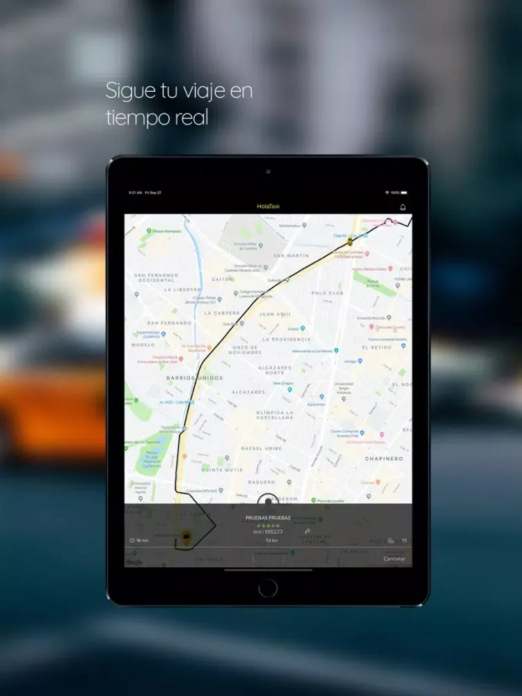 Zrzuty ekranu Hola Taxi iPad 