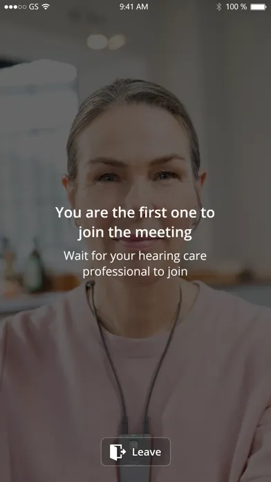 Tangkapan skrin Widex Remote Care