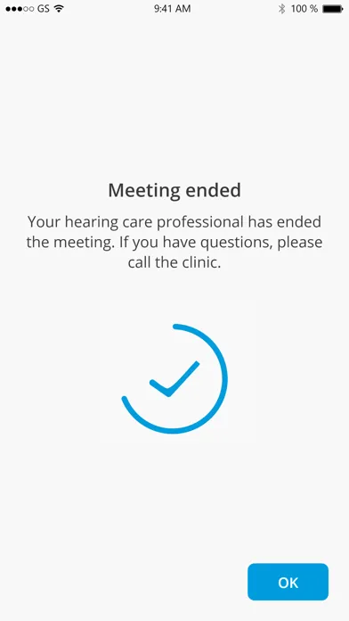 Tangkapan skrin Widex Remote Care