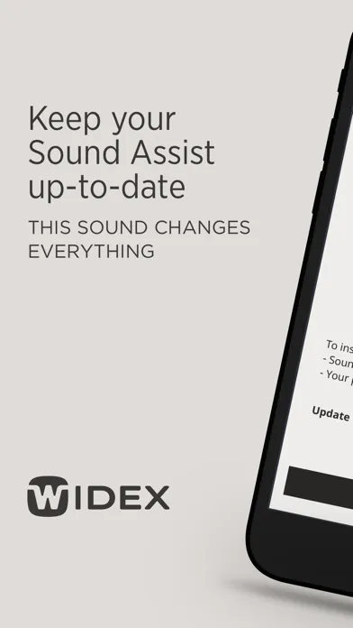 WIDEX Update Center Screenshots