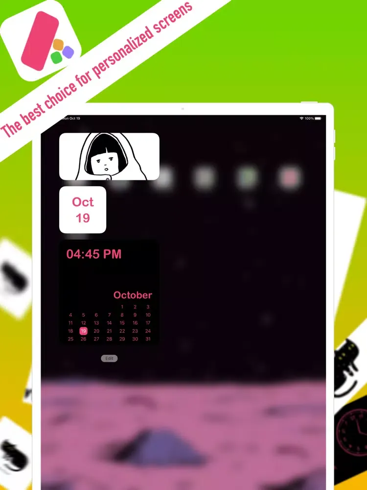 Capturas de tela do Amusing Widgets iPad 