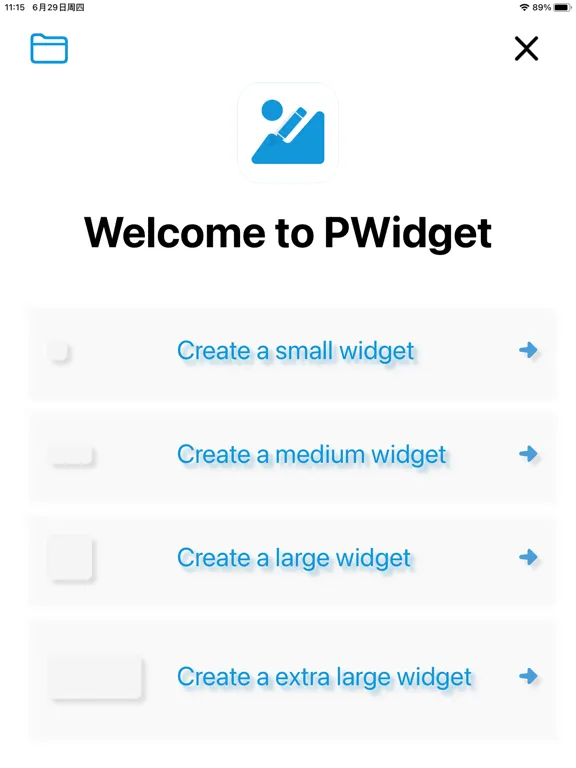 Скриншоты PWidget iPad 