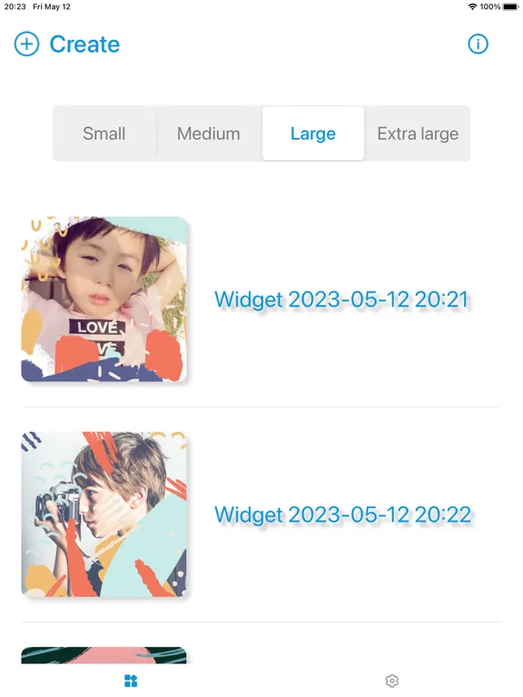 Скриншоты PWidget iPad 