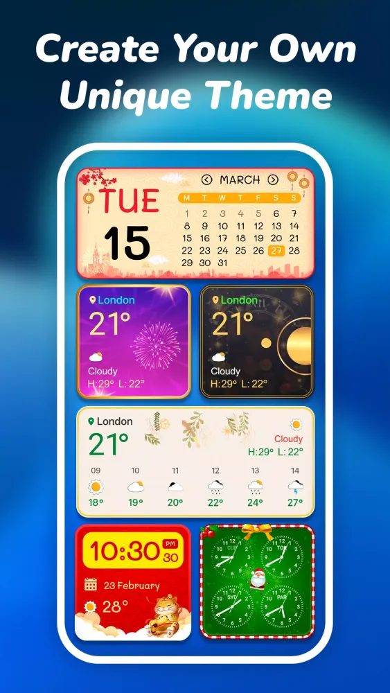 Capturas de pantalla de Widgets OS: Widget & Themes