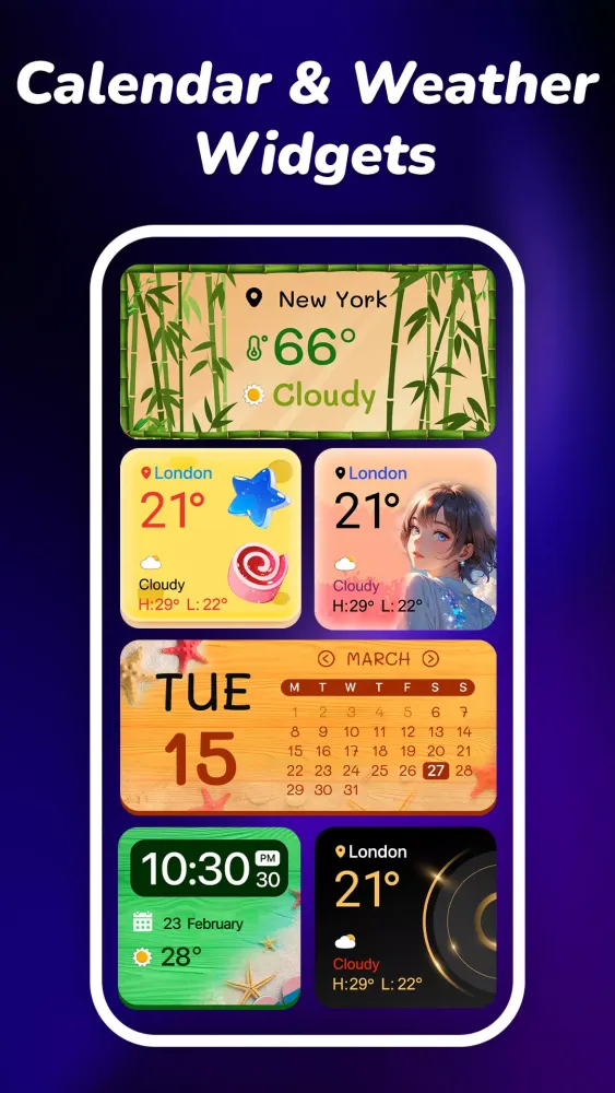 Capturas de pantalla de Widgets OS: Widget & Themes
