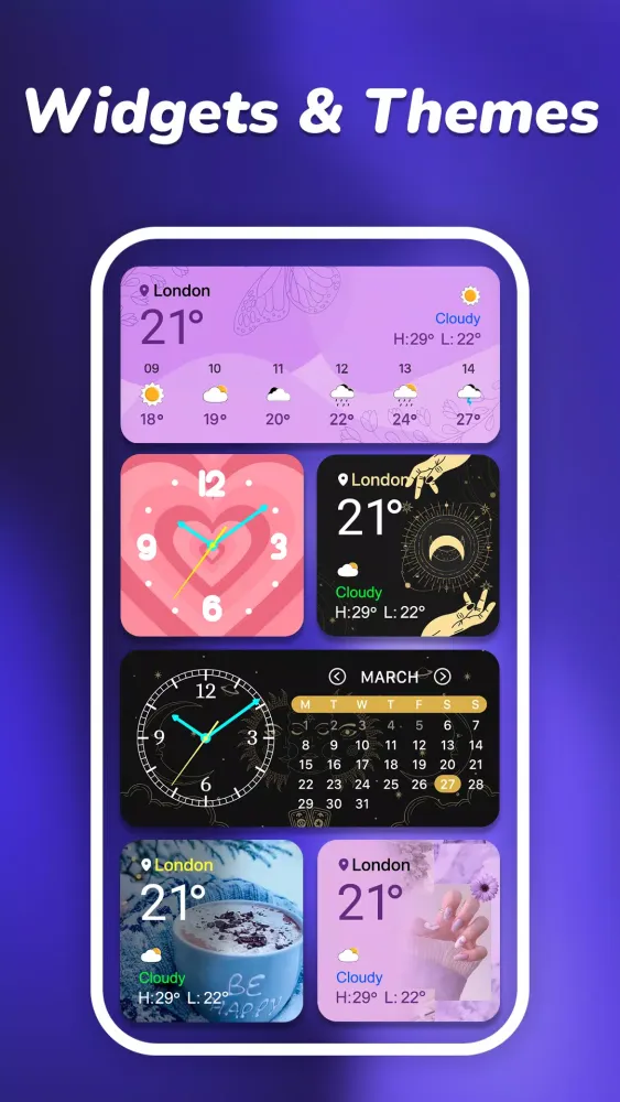 Capturas de pantalla de Widgets OS: Widget & Themes