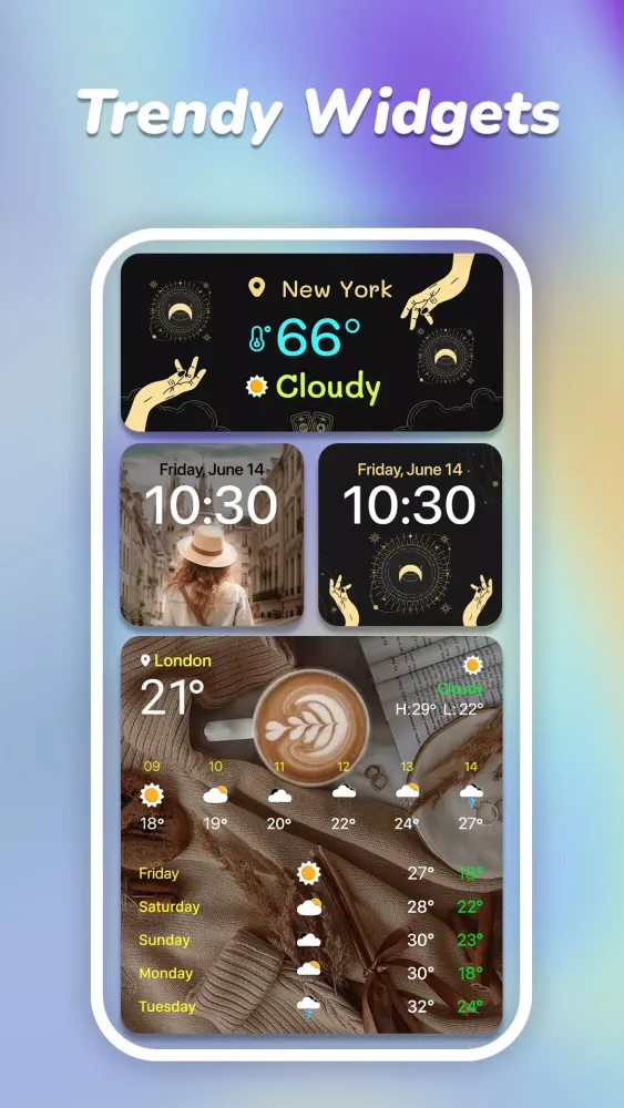 Capturas de pantalla de Widgets OS: Widget & Themes