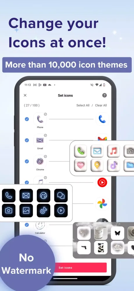 Icon changer & Widget Themes Screenshots