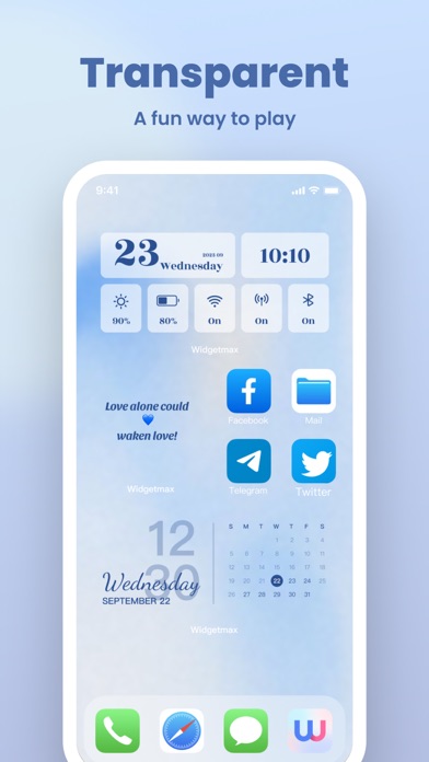 Captures d'écran de Widgetmax-widget theme