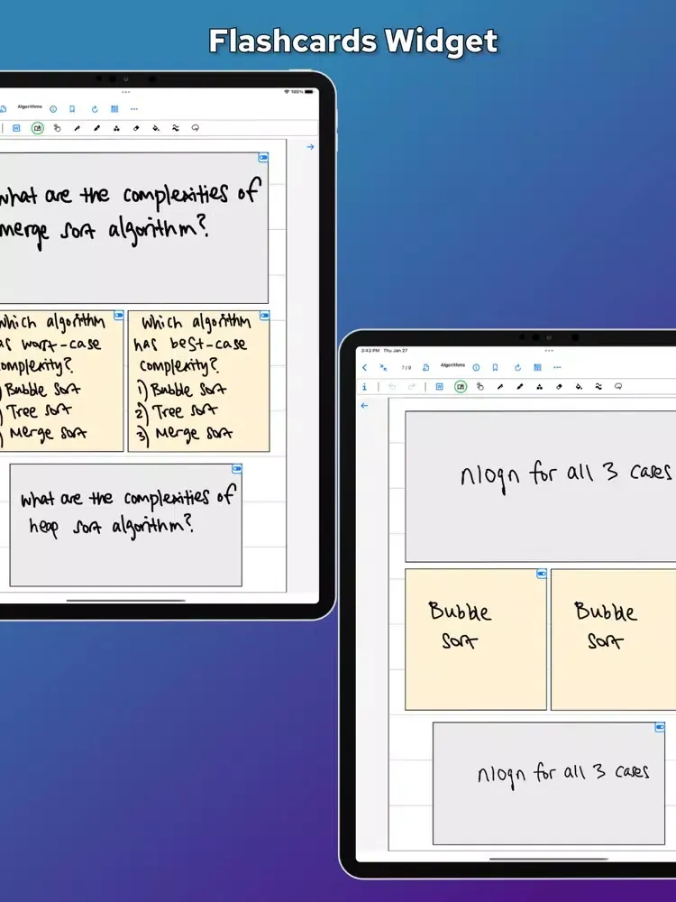 Capturas de tela do Widget Notebook - Digital Ink iPad 