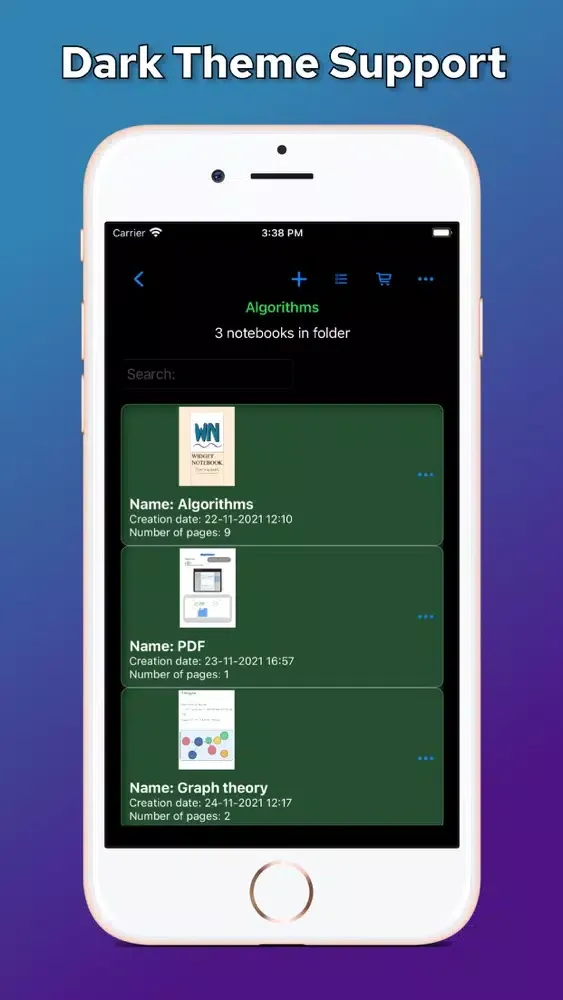 Capturas de tela do Widget Notebook - Digital Ink