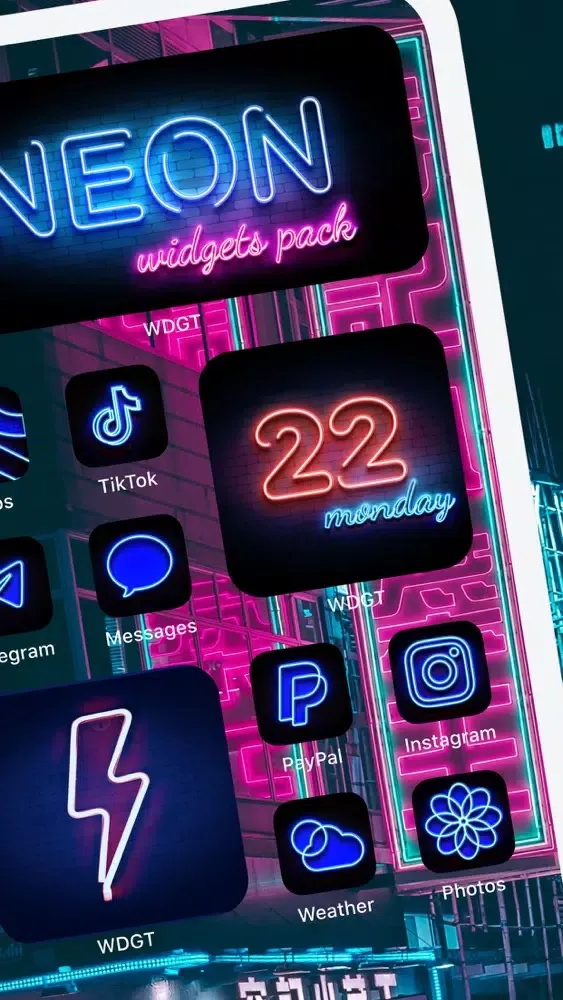 Tangkapan layar Widgets, Icons, Theme - Themly
