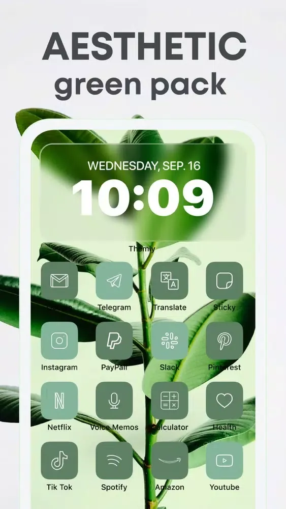 Tangkapan layar Widgets, Icons, Theme - Themly