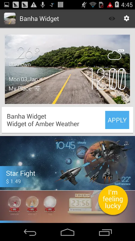 Banha weather widget/clock应用截图