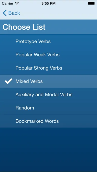 German Verbs Trainer Ekran Görüntüleri