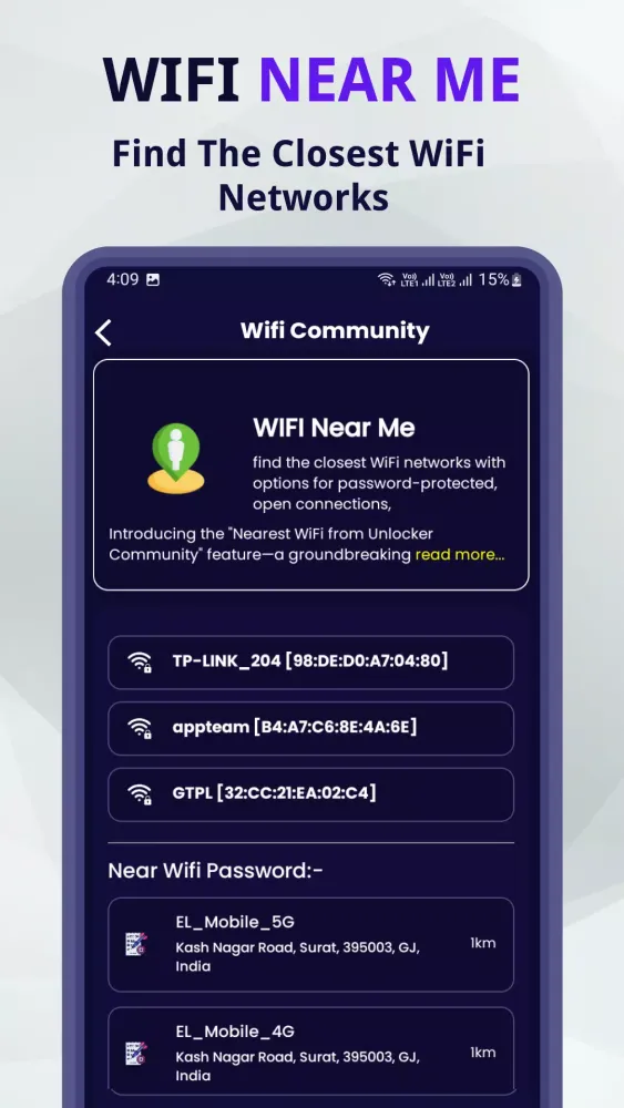 Wifi Community سکرین شاٹس